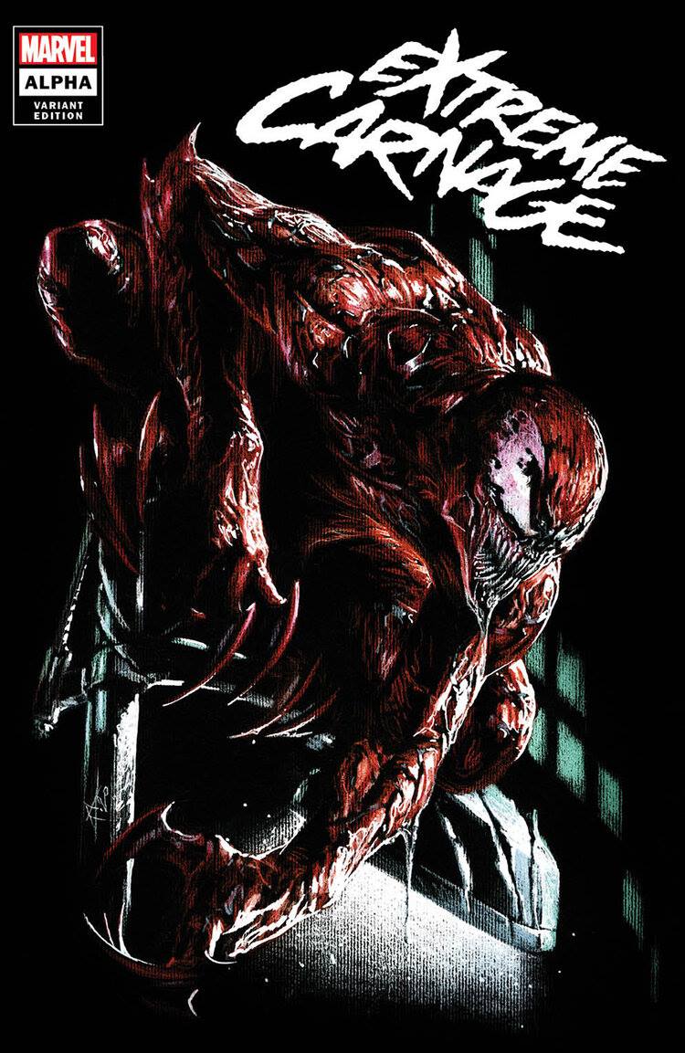 EXTREME CARNAGE ALPHA #1 GABRIELLE DELL'OTTO TRADE DRESS VARIANT LIMITED TO 1000 WITH COA