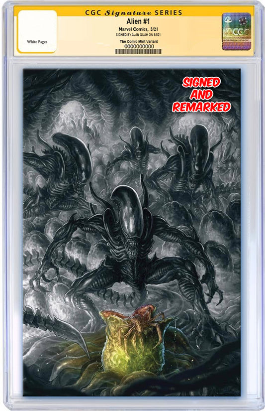 ALIEN #1 ALAN QUAH VIRGIN VARIANT LIMITED TO 600 WITH NUMBERED COA CGC REMARK PREORDER