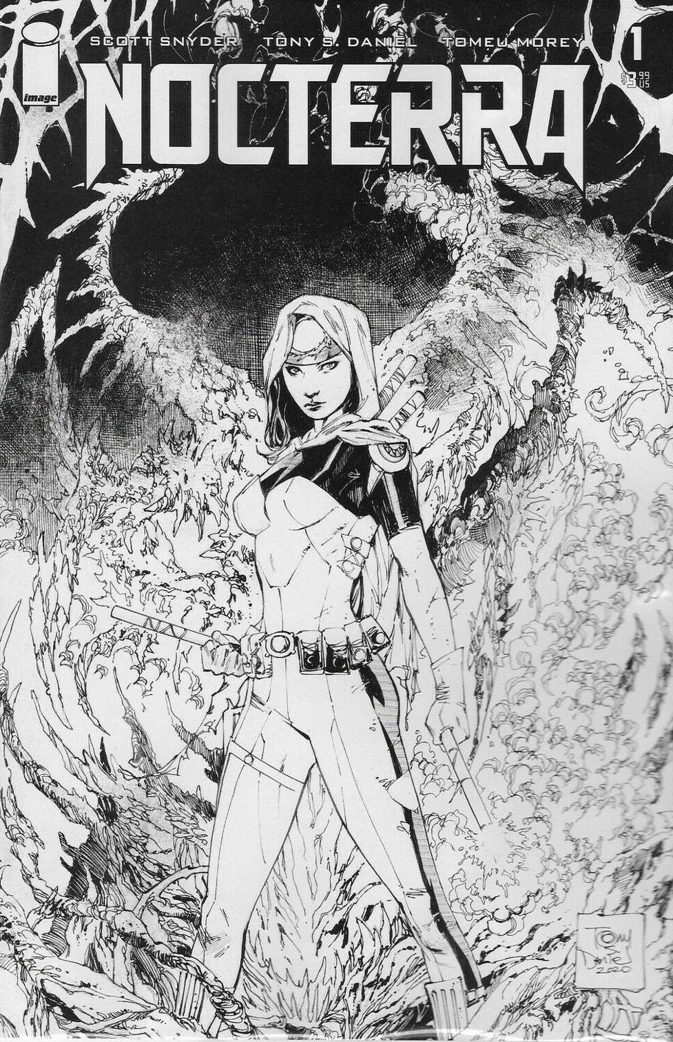 NOCTERRA #1 1:100 DANIEL B&W VARIANT (MR)