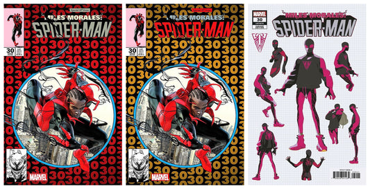 MILES MORALES SPIDER-MAN #30 MIKE MAYHEW TRADE/VIRGIN VARIANT LIMITED TO 1000 SETS & 1:10 DESIGN VARIANT