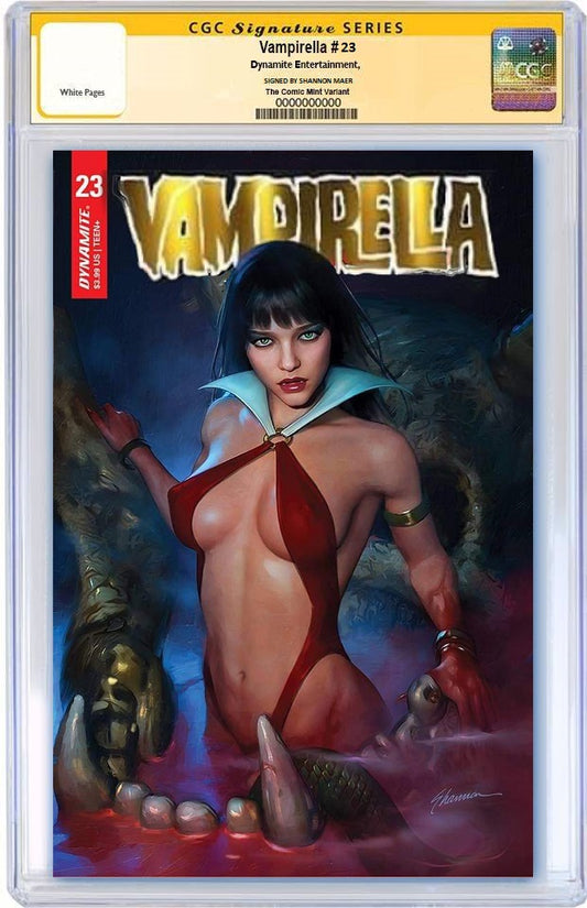 VAMPIRELLA #23 SHANNON MAER GOLD FOIL RHODE ISLAND COMIC CON VARIANT LIMITED TO 500 COPIES CGC SS PREORDER