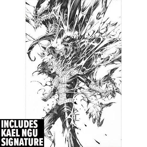 AMAZING SPIDER-MAN #1 (2022) KAEL NGU SKETCH VIRGIN FAN EXPO VARIANT LIMITED TO 1500 - SIGNED WITH COA