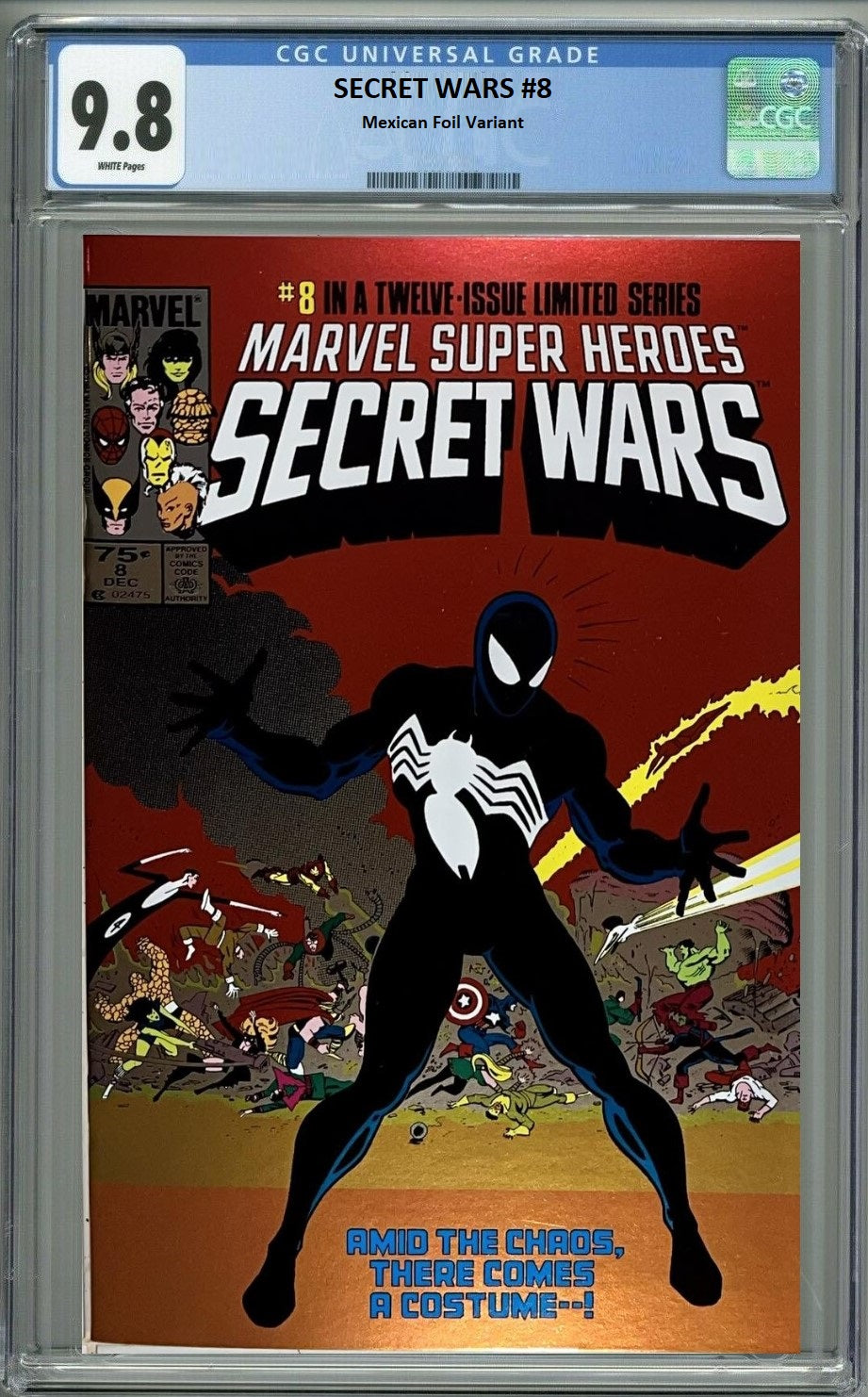SECRET WARS #8 MEXICAN MEGACON FOIL VARIANT LIMITED TO 1000 COPIES - RAW & CGC OPTIONS