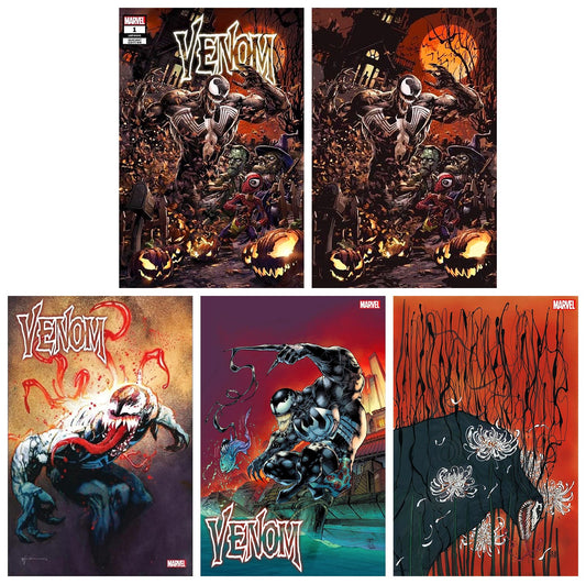 VENOM #1 CLAYTON CRAIN TRADE/VIRGIN HALLOWEEN VARIANT SET + 1:25, 1:50 & 1:100