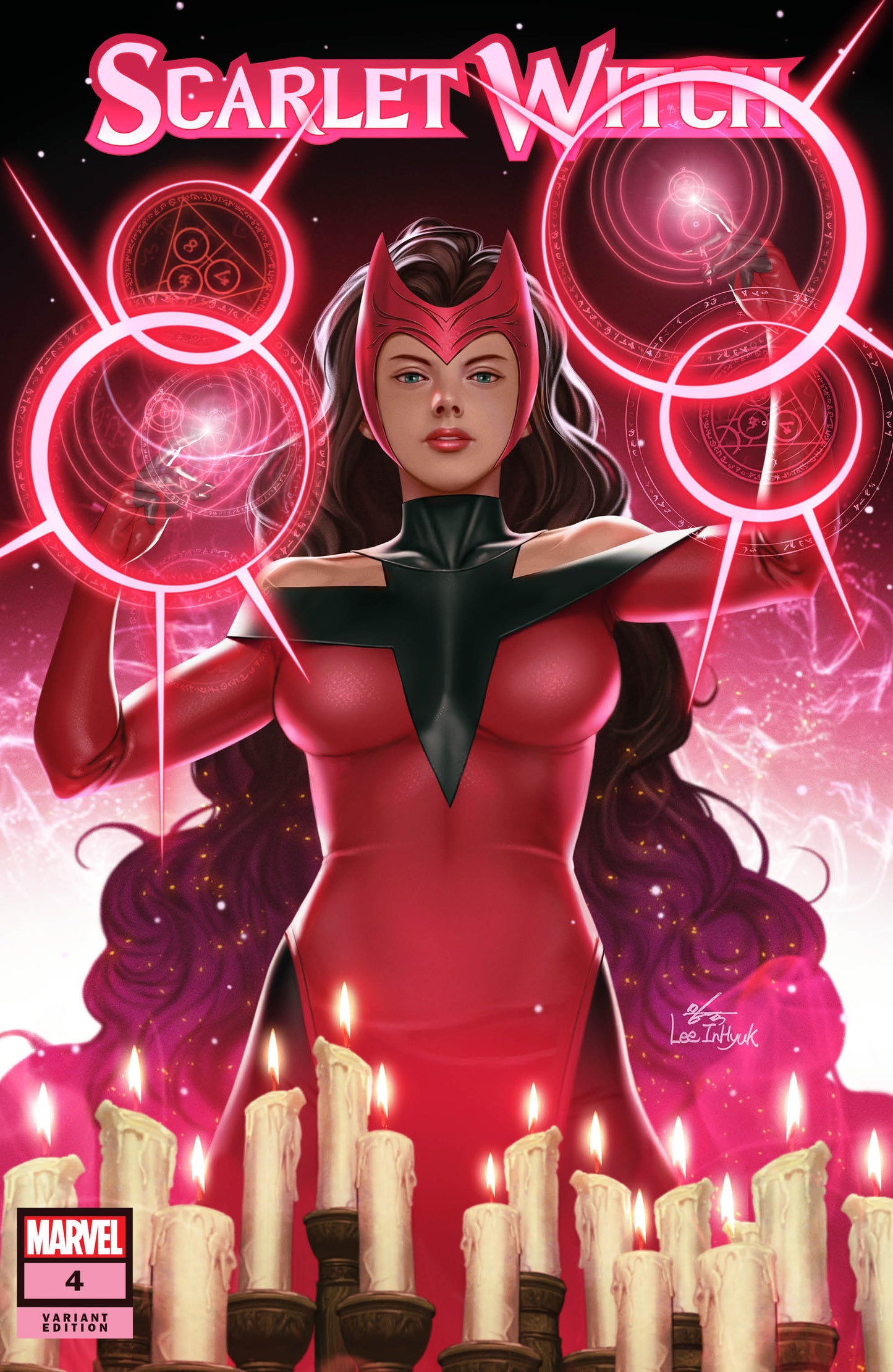 SCARLET WITCH #4 INHYUK LEE VARIANT LIMITED TO 800 COPIES WITH NUMBERED COA