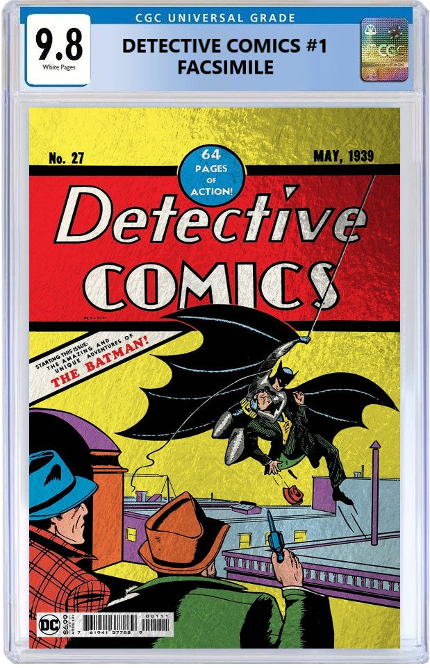 DETECTIVE COMICS #27 FACSIMILE NYCC 2022 FOIL VARIANT LIMITED TO 1500 COPIES - RAW & CGC