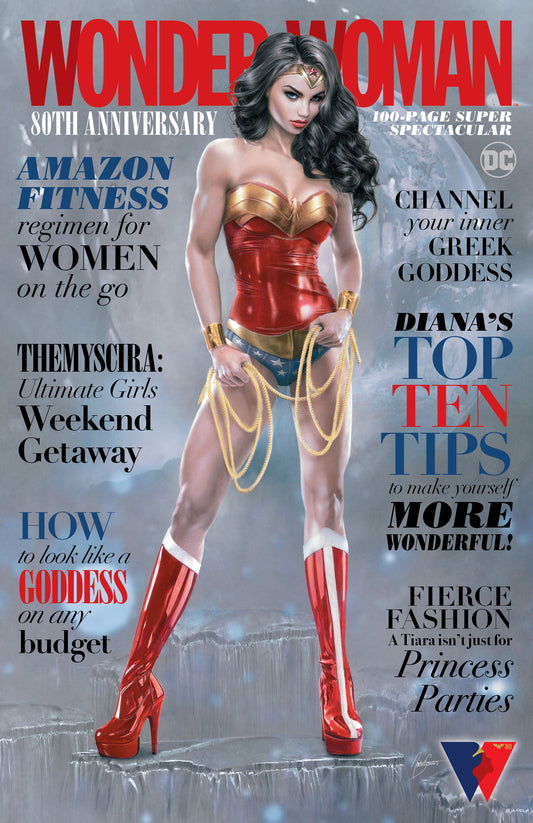 WONDER WOMAN 80TH ANNIVERSARY NATALI SANDERS MAGAZINE HOMAGE VARIANT LIMITED TO 2000