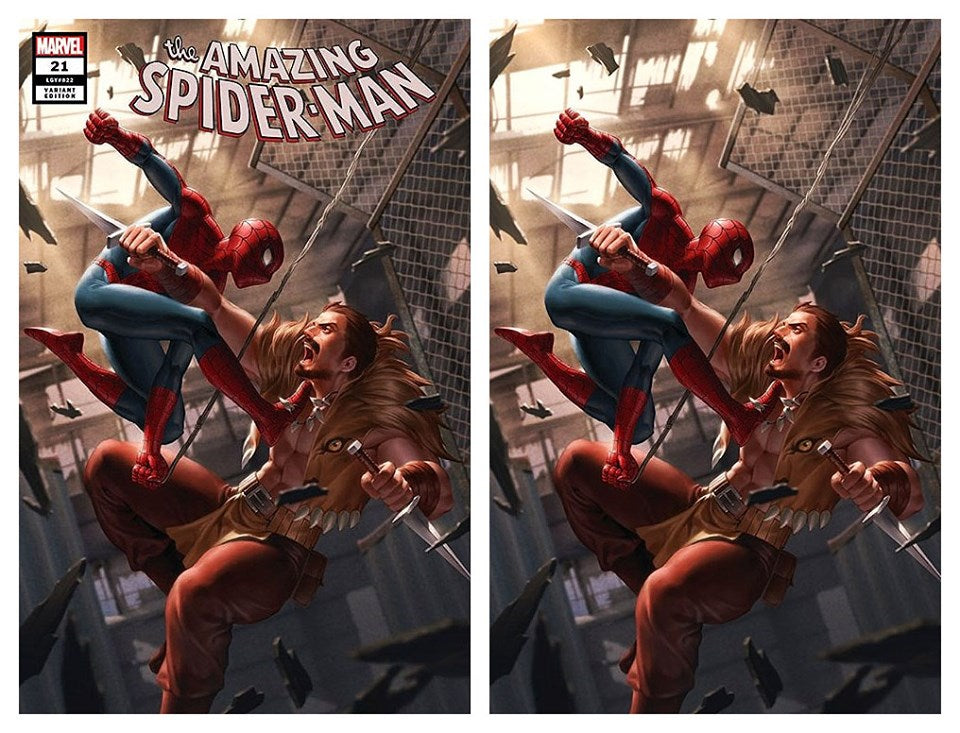AMAZING SPIDER-MAN #21 JUNGGEUN YOON TRADE DRESS/VIRGIN VARIANT SET LIMITED TO 500 SETS WITH NUMBERED COA