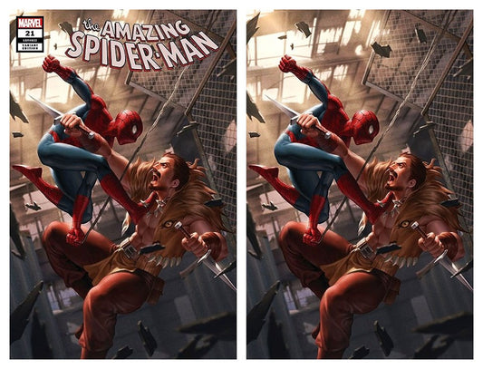 AMAZING SPIDER-MAN #21 JUNGGEUN YOON TRADE DRESS/VIRGIN VARIANT SET LIMITED TO 500 SETS WITH NUMBERED COA