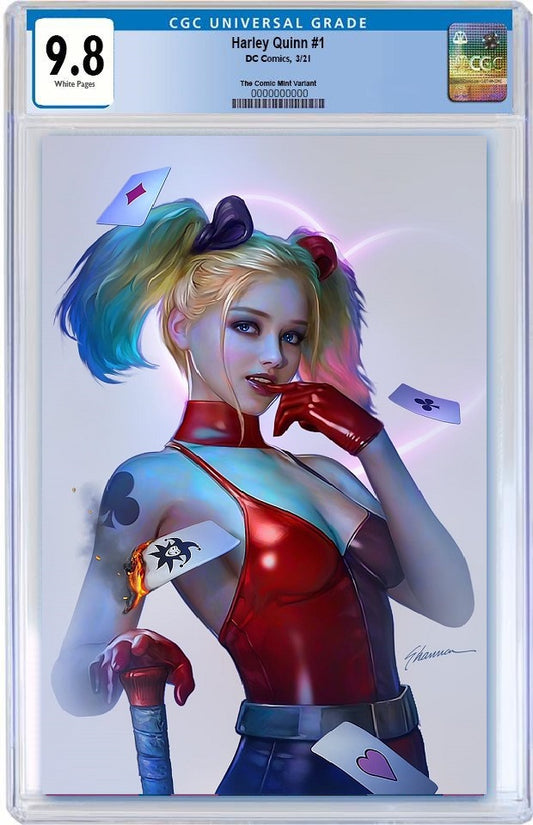 HARLEY QUINN #1 SHANNON MAER FAN EXPO WHITE VIRGIN VARIANT LIMITED TO 600 CGC 9.8 PREORDER