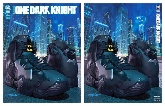 ONE DARK KNIGHT #1 MIKE MAYHEW SNEAKERHEAD TRADE/MINIMAL VARIANT SET LIMITED TO 1500 SETS