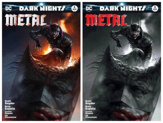 DARK NIGHTS METAL #5 FRANCESCO MATTINA TRADE & BW SET LIMITED TO 600