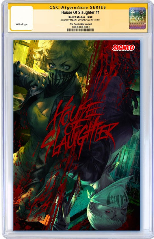 HOUSE OF SLAUGHTER #1 ARTGERM VARIANT LIMITED TO 1000 COPIES CGC SS PREORDER