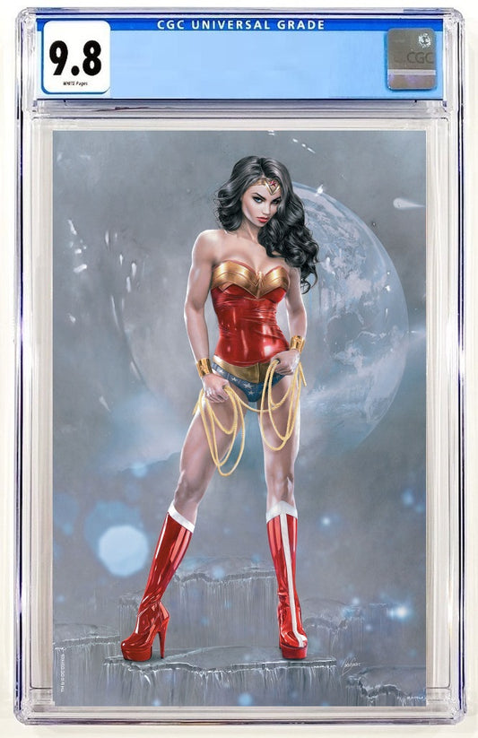 WONDER WOMAN 80TH ANNIVERSARY NATALI SANDERS VIRGIN VARIANT LIMITED TO 1500 CGC 9.8