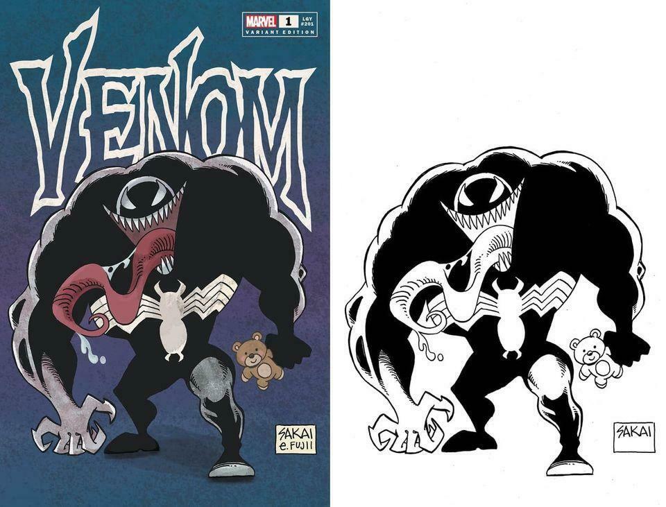 VENOM #1 STAN SAKAI TRADE/VIRGIN VARIANT SET LIMITED TO 1000 SETS
