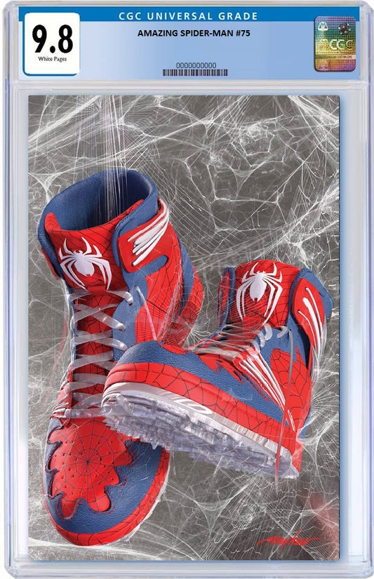 AMAZING SPIDER-MAN #75 MIKE MAYHEW SNEAKERHEAD VIRGIN VARIANT CGC 9.8 PREORDER