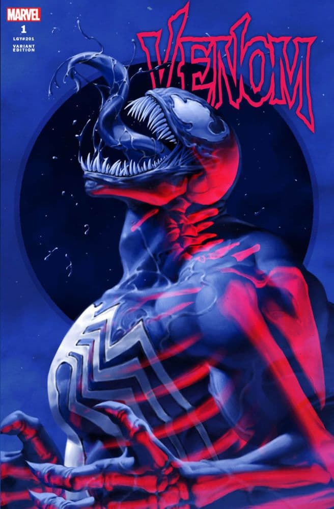 VENOM #1 JUNGGUEN YOON DOUBLE-EXPOSURE TRADE DRESS VARIANT LIMITED TO 750 WITH COA, 3D GLASSES & PRESENTATION BOX