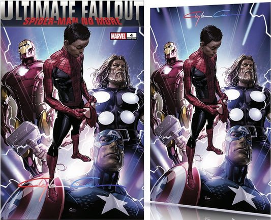 ULTIMATE COMICS FALLOUT #4 FACSIMILE CLAYTON CRAIN TRADE/VIRGIN VARIANT SET INFINITY SIGNED WITH COA