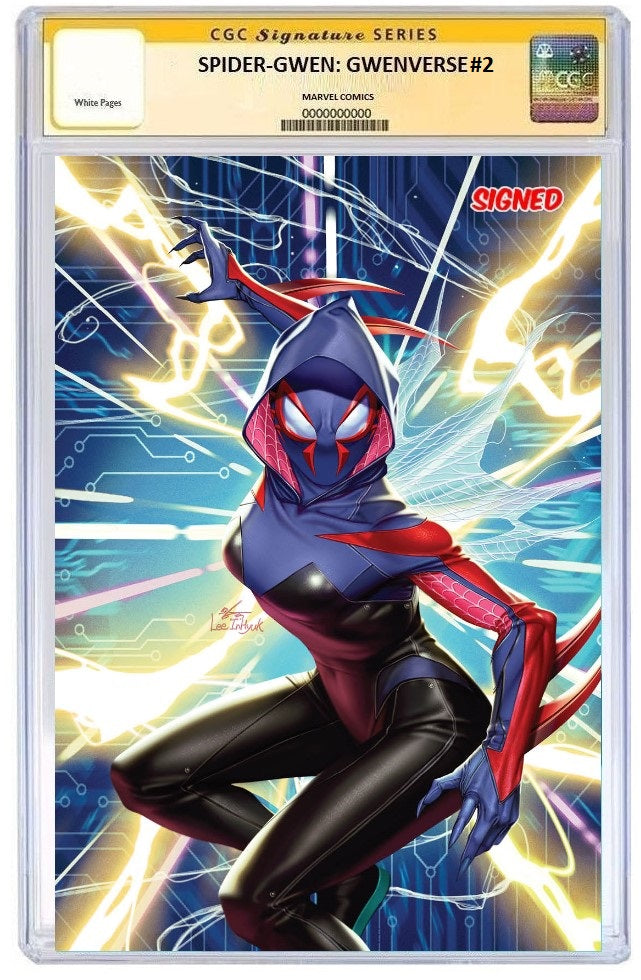 SPIDER-GWEN: GWENVERSE #2 INHYUK LEE 'SPIDER-GWEN 2099' VIRGIN VARIANT LIMITED TO 1000 CGC SS PREORDER