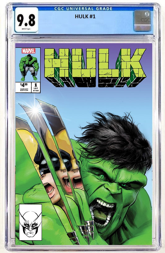 HULK #1 MIKE MAYHEW REVERSE HOMAGE VARIANT LIMITED TO 1000 CGC 9.8 PREORDER