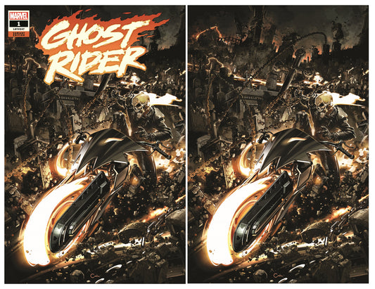 GHOST RIDER #1 CLAYTON CRAIN TRADE/VIRGIN VARIANT SET LIMITED TO 850 SETS WITH COA