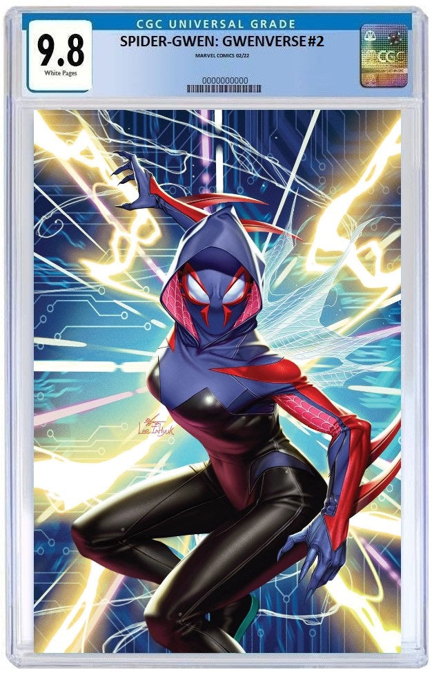 SPIDER-GWEN: GWENVERSE #2 INHYUK LEE 'SPIDER-GWEN 2099' VIRGIN VARIANT LIMITED TO 1000 CGC 9.8 PREORDER