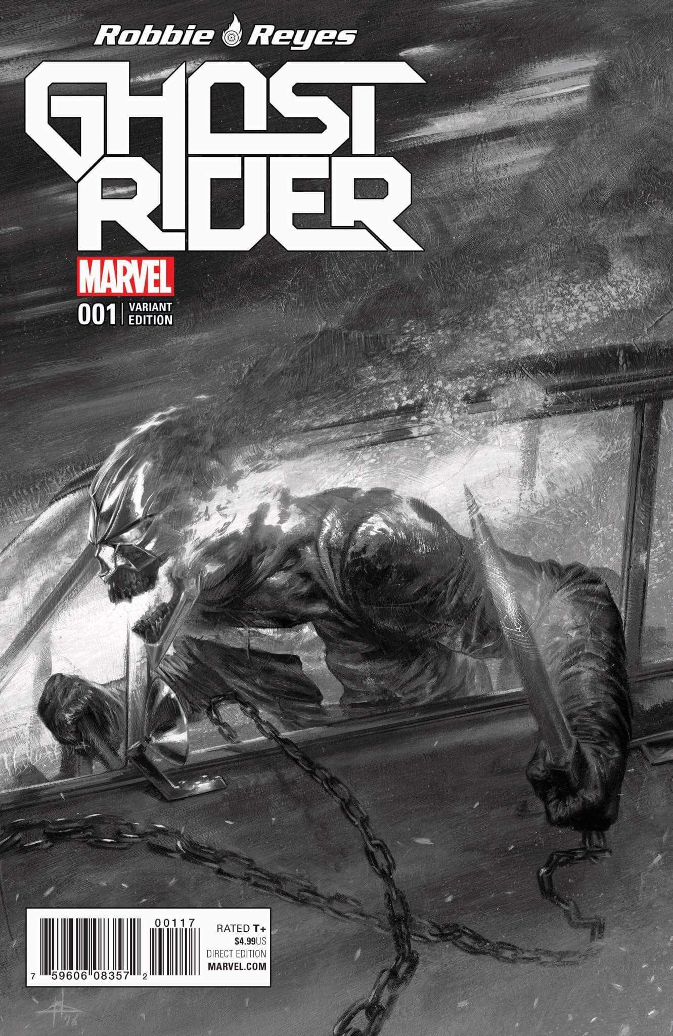 NOW GHOST RIDER #1 GABRIELE DELL’OTTO VARIANT COLOR & BW - Sad Lemon Comics