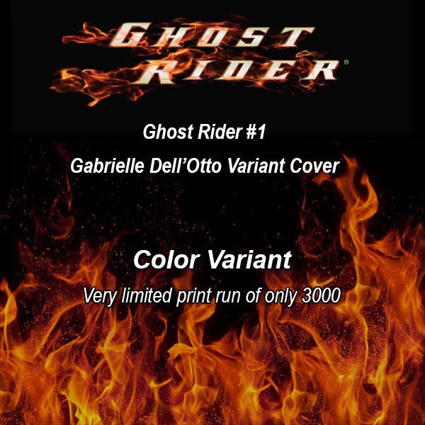 NOW GHOST RIDER #1 GABRIELE DELL’OTTO VARIANT COLOR - Sad Lemon Comics