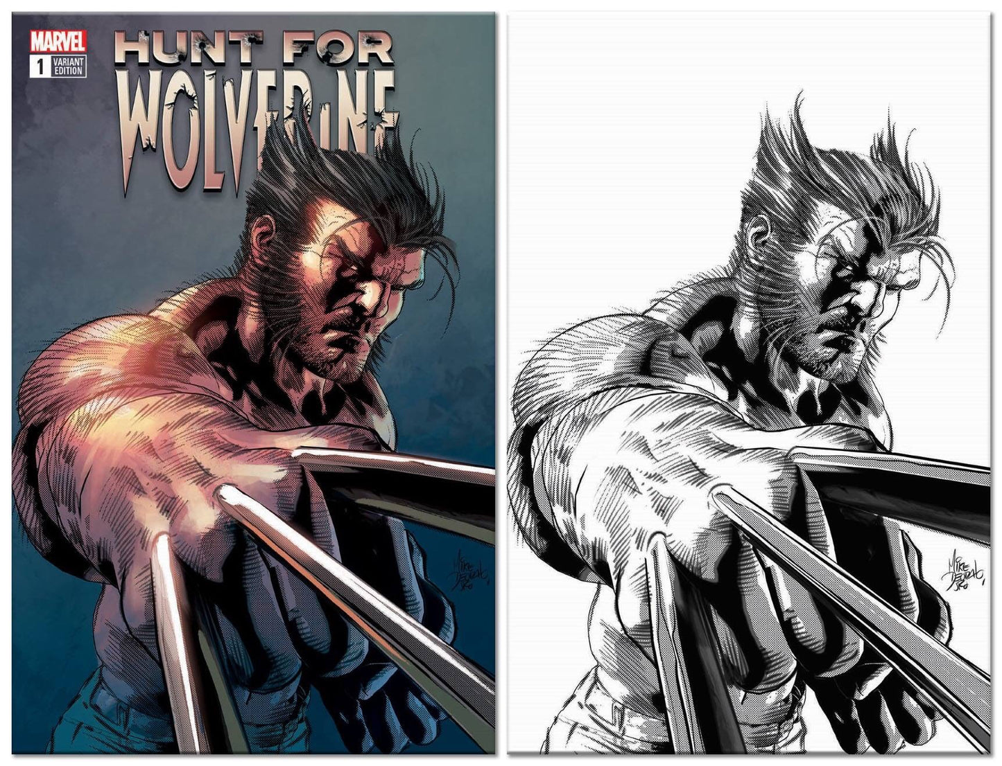 HUNT FOR WOLVERINE #1 MIKE DEODATO TRADE/VIRGIN VARIANT SET LIMITED TO 1000