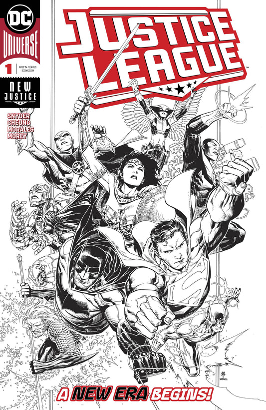 JUSTICE LEAGUE #1 1:100 JIM CHEUNG INKS ONLY VARIANT