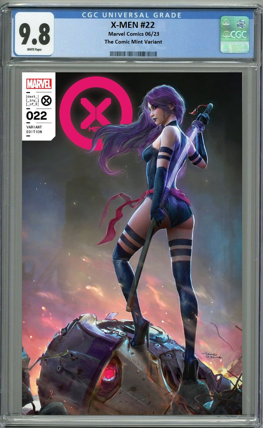 X-MEN #22 TIAGO DA SILVA PSYLOCKE TRADE DRESS VARIANT LIMITED TO 3000 COPIES CGC 9.8 PREORDER