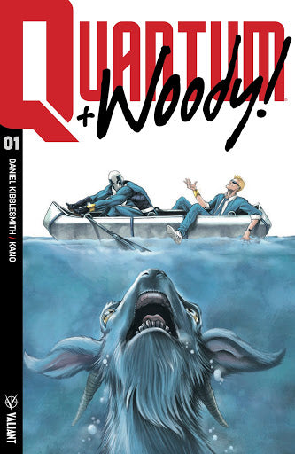 QUANTUM & WOODY (2017) #1 MIKE ROOTH VARIANT JAWS HOMAGE LIMITED TO 500 COPIES