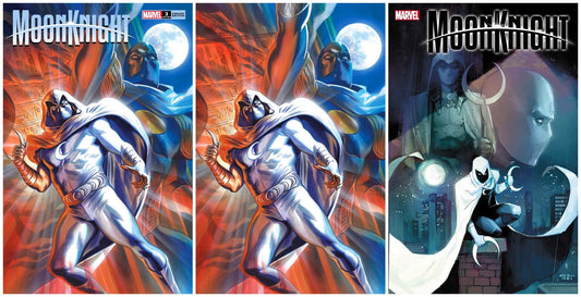 MOON KNIGHT #3 FELIPE MASSAFERA TRADE/VIRGIN VARIANT SET LIMITED TO 600 SETS WITH NUMBERED COA & 1:25 REIS VARIANT