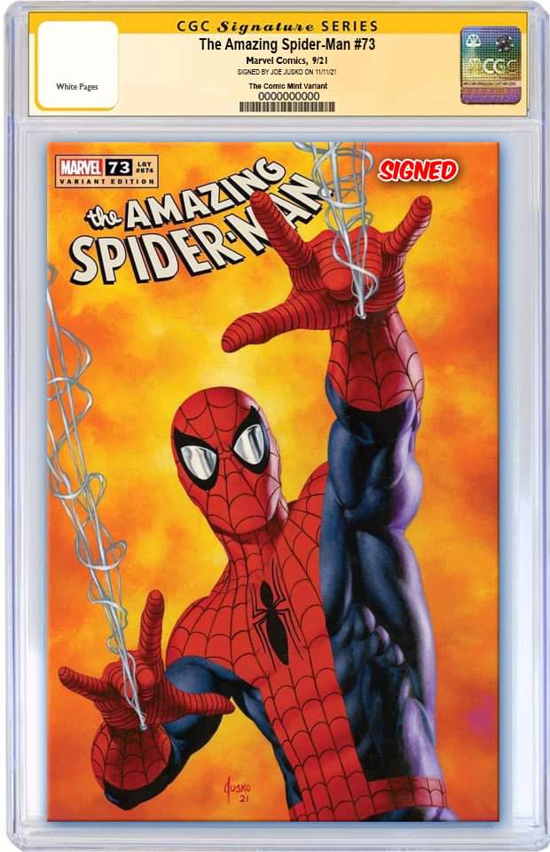 AMAZING SPIDER-MAN #73 JOE JUSKO EXCLUSIVE VARIANT LIMITED TO ONLY 1000 WITH COA CGC SS PREORDER