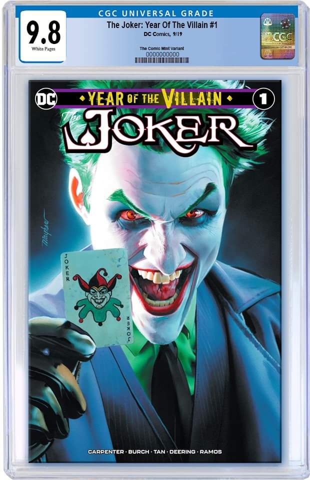 JOKER YEAR OF THE VILLAIN #1 MIKE MAYHEW TRADE DRESS VARIANT LIMITED TO 3000 CGC 9.8 PREORDER