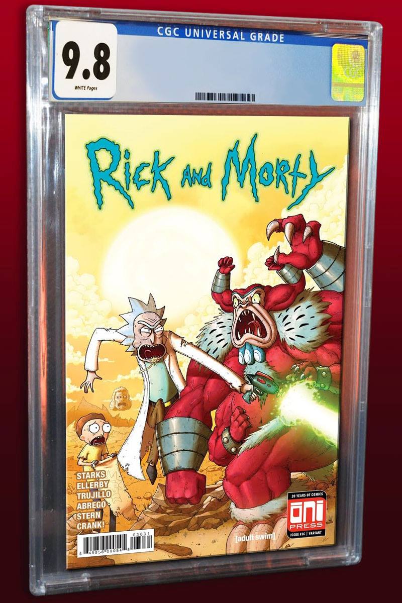 RICK & MORTY #36 EXCLUSIVE MIKE VASQUEZ HULK 181 HOMAGE LIMITED TO 1000 COPIES CGC 9.8 PREORDER