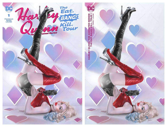 HARLEY QUINN THE EAT BANG KILL TOUR #1 NATALI SANDERS TRADE DRESS/MINIMAL TRADE VARIANT SET LIMITED TO 1500 SETS