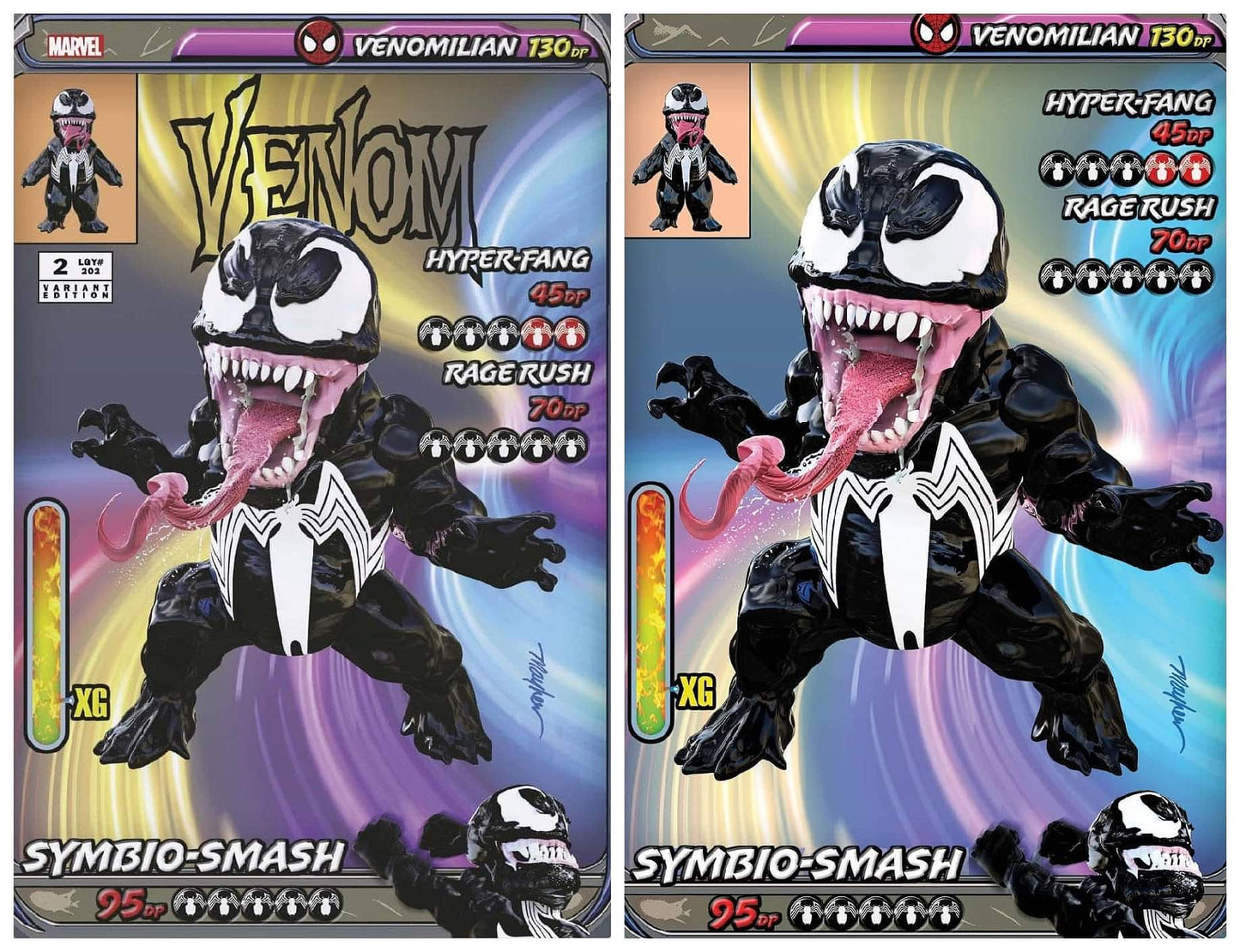VENOM #2 MIKE MAYHEW TRADE/VIRGIN VARIANT SET LIMITED TO 1000 SET