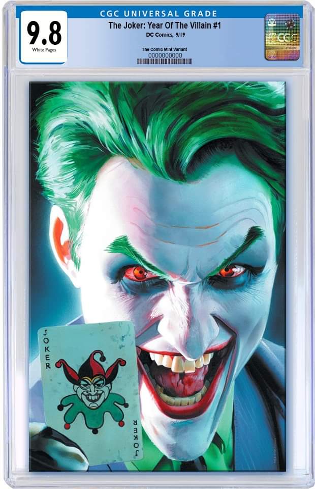 JOKER YEAR OF THE VILLAIN #1 MIKE MAYHEW VIRGIN VARIANT LIMITED TO 600 CGC 9.8 PREORDER