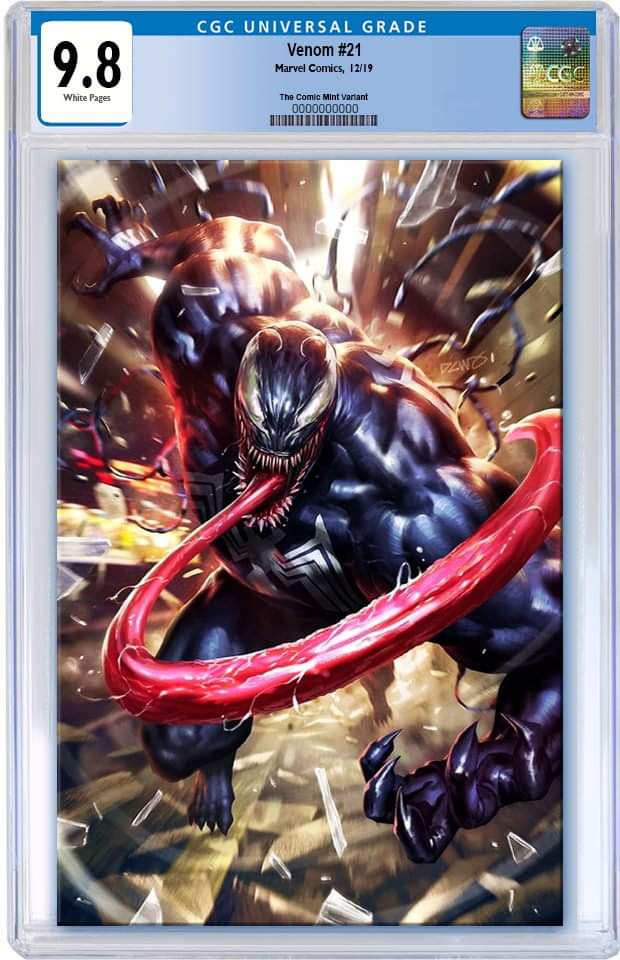 VENOM #21 DERRICK CHEW VIRGIN VARIANT LIMITED TO 800 WITH NUMBERED COA CGC 9.8 PREORDER
