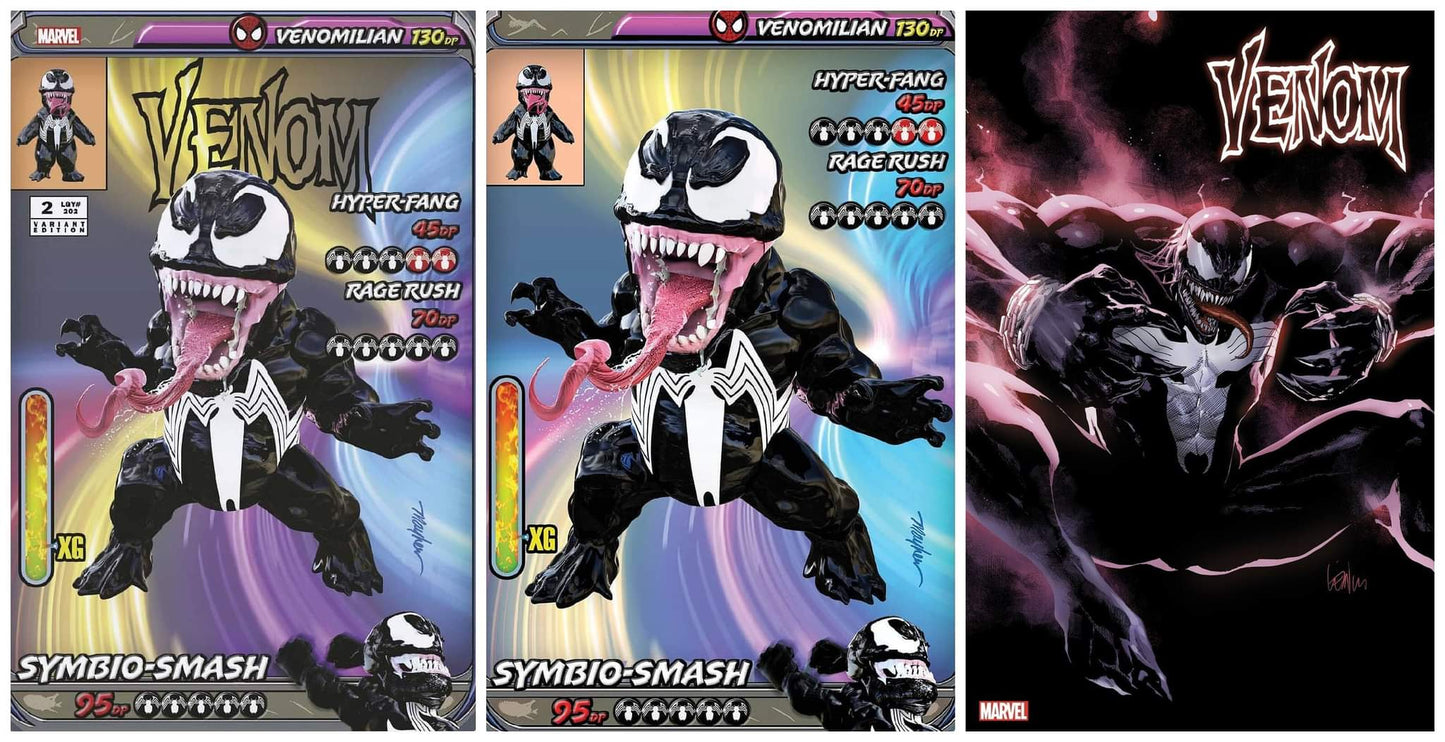 VENOM #2 MIKE MAYHEW TRADE/VIRGIN VARIANT SET LIMITED TO 1000 SET & 1:25 YU VARIANT