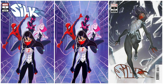 SILK #1 CHRISSIE ZULLO SPIDER-VERSE TRADE/VIRGIN VARIANT SETS LIMITED TO 500 SETS WITH COA & 1:25 R1C0 VARIANT