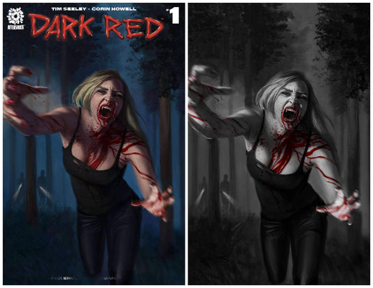 DARK RED 1 AARON BARTLING NYCC WEEK TRADE DRESS/COLOUR SPLASH VIRGIN VARIANT SET LIMITED TO 200 SETS