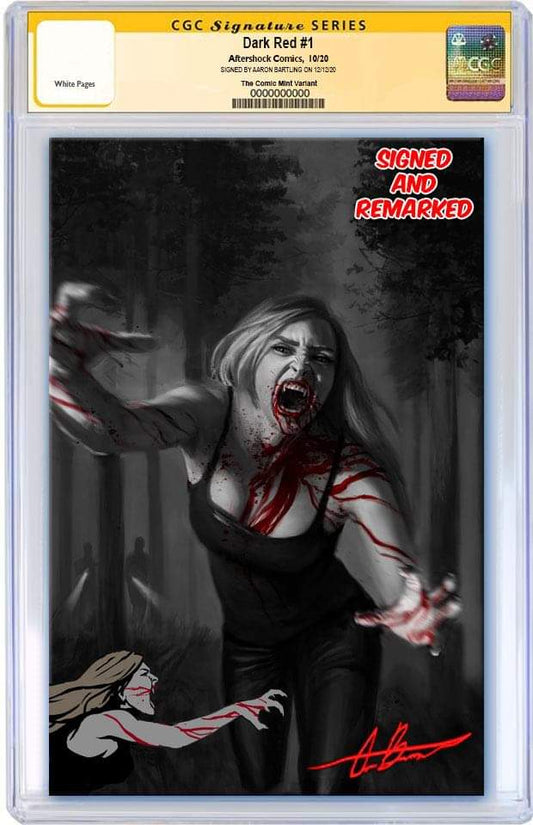 DARK RED 1 AARON BARTLING NYCC WEEK COLOUR SPLASH VIRGIN VARIANT LIMITED TO 200 CGC REMARK PREORDER