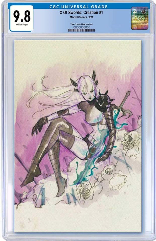 X OF SWORDS CREATION #1 PEACH MOMOKO NYCC WEEK VIRGIN SKETCH VARIANT LIMITED TO 1500 CGC 9.8 PREORDER