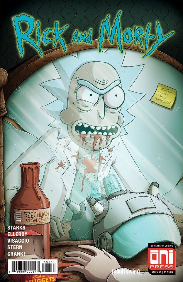 RICK & MORTY #35 EXCLUSIVE MIKE VASQUEZ DEMON IN A BOTTLE HOMAGE LIMITED TO 1000 COPIES CGC 9.8 PREORDER