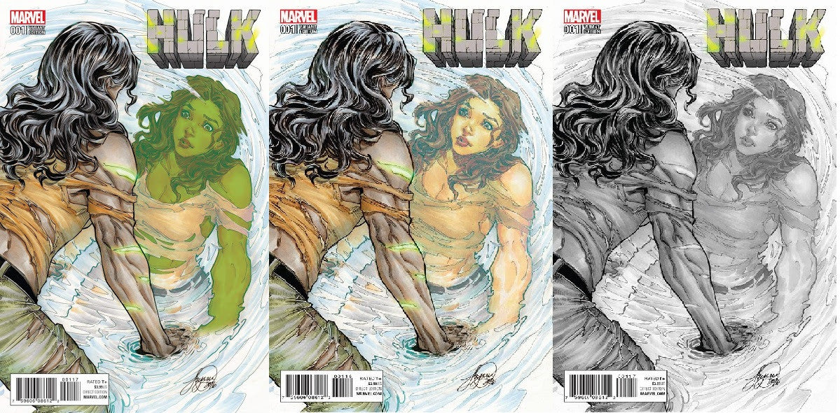 NOW HULK #1 SIYA OUM THE '500' VARIANT SETS (ALL 3 COVERS) - Sad Lemon Comics