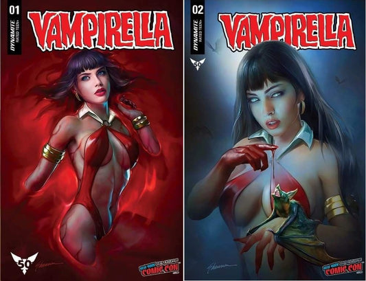 VAMPIRELLA #1 & #2 SHANNON MAER NYCC TRADE DRESS VARIANT SET LIMITED TO 500 SETS