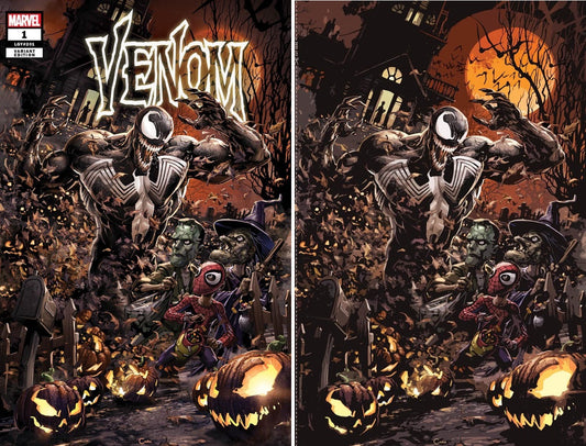 VENOM #1 CLAYTON CRAIN TRADE/VIRGIN HALLOWEEN VARIANT SET